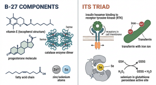 Core components of cell culture growth supplements.