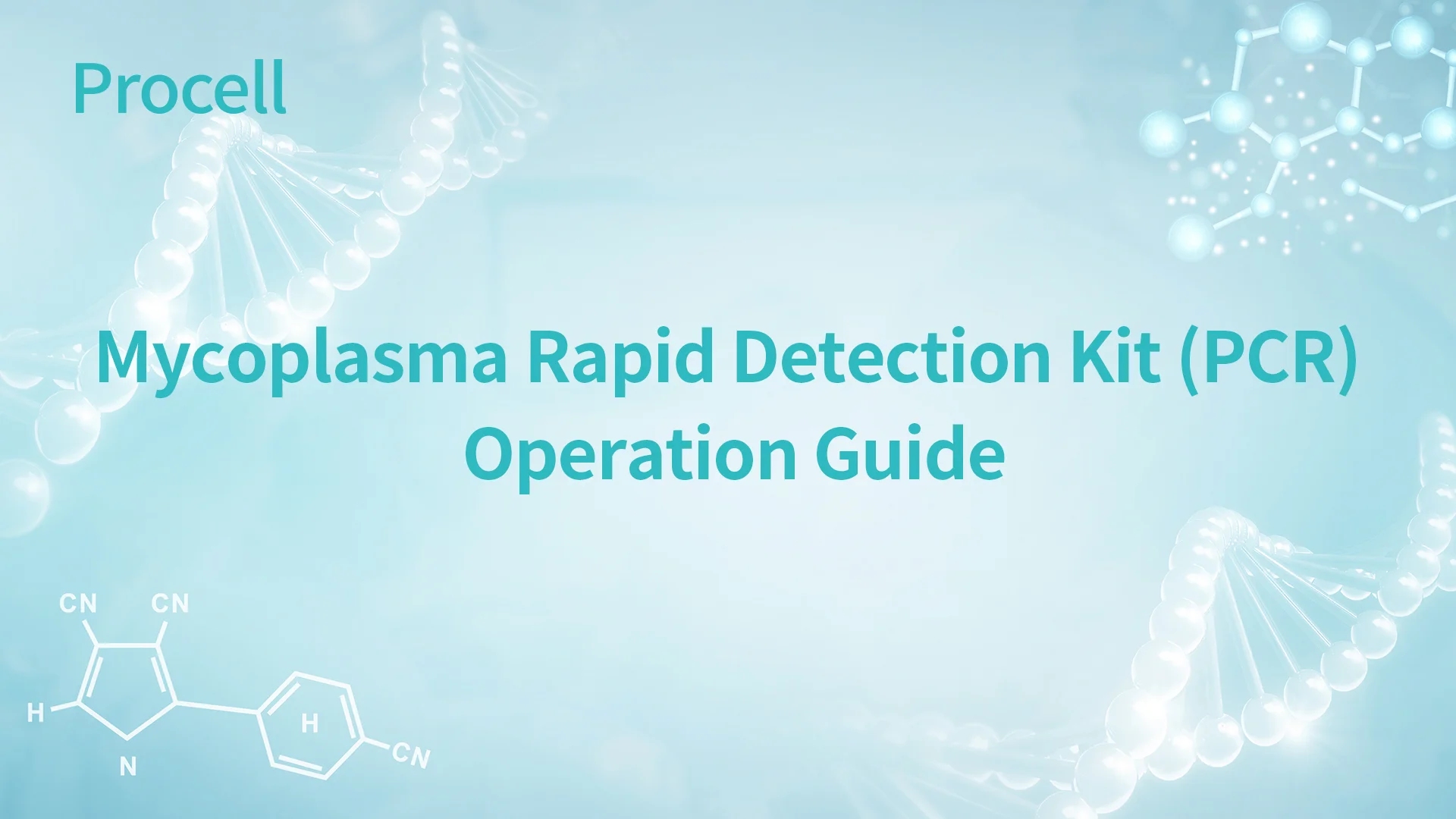 Mycoplasma Rapid Detection Kit (PCR) Operation Guide - cover