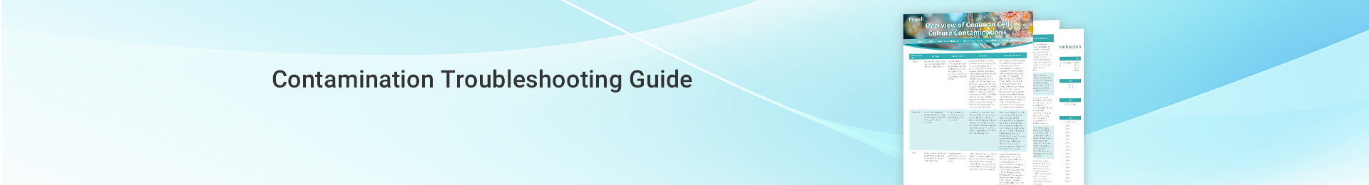 Contamination Troubleshooting Guide